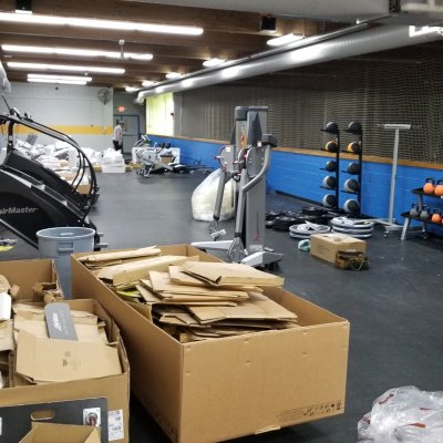 unboxing gym equipment